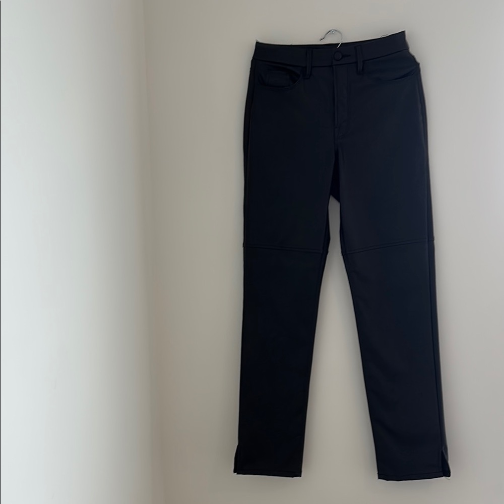 Women’s Black Leather Effect Pants